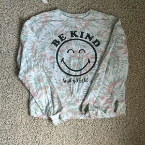 Tie Dye Be Kind SmileyWorld Crewneck Hoodie
